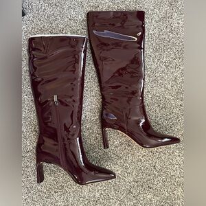 VINCE CAMUTO WIDE CALF LEATHER BOOT